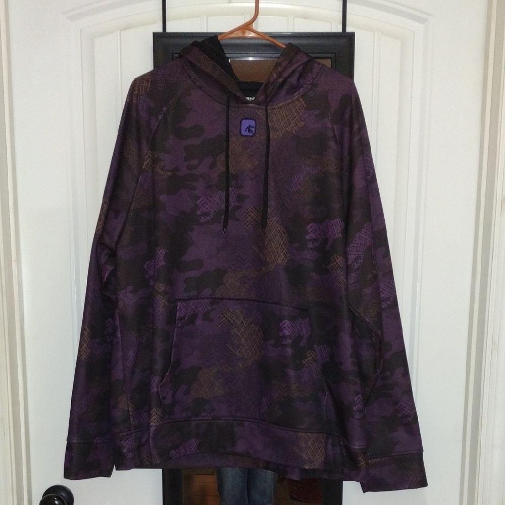And1 Men's Purple Camouflage Hoodie SIZE XL